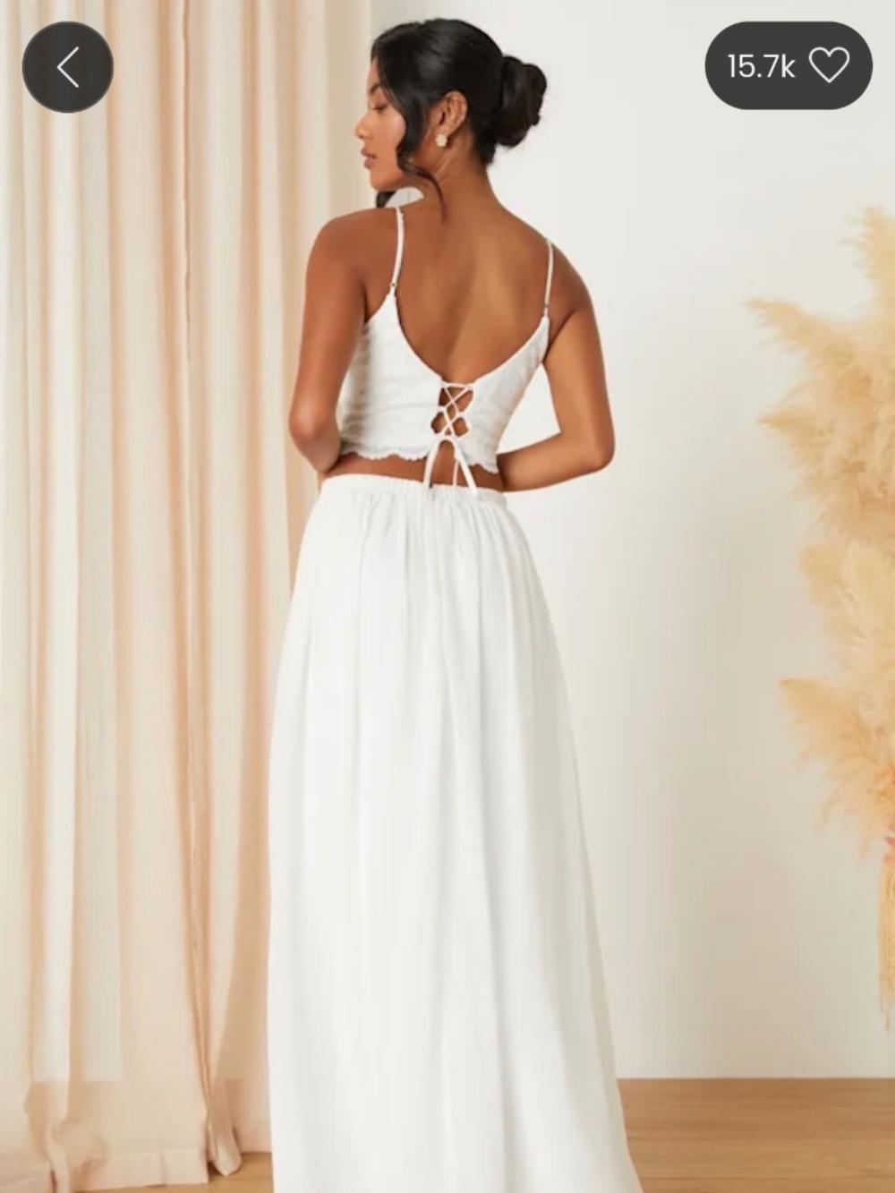 Midnight Memories White Lace Two Piece